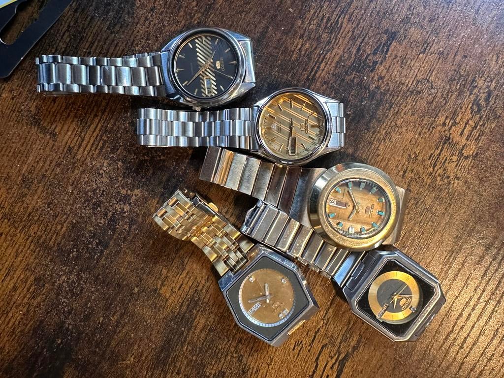 5 automatic seiko 5 vintage (rare), Handtassen en Accessoires, Horloges | Antiek, Ophalen of Verzenden, Seiko