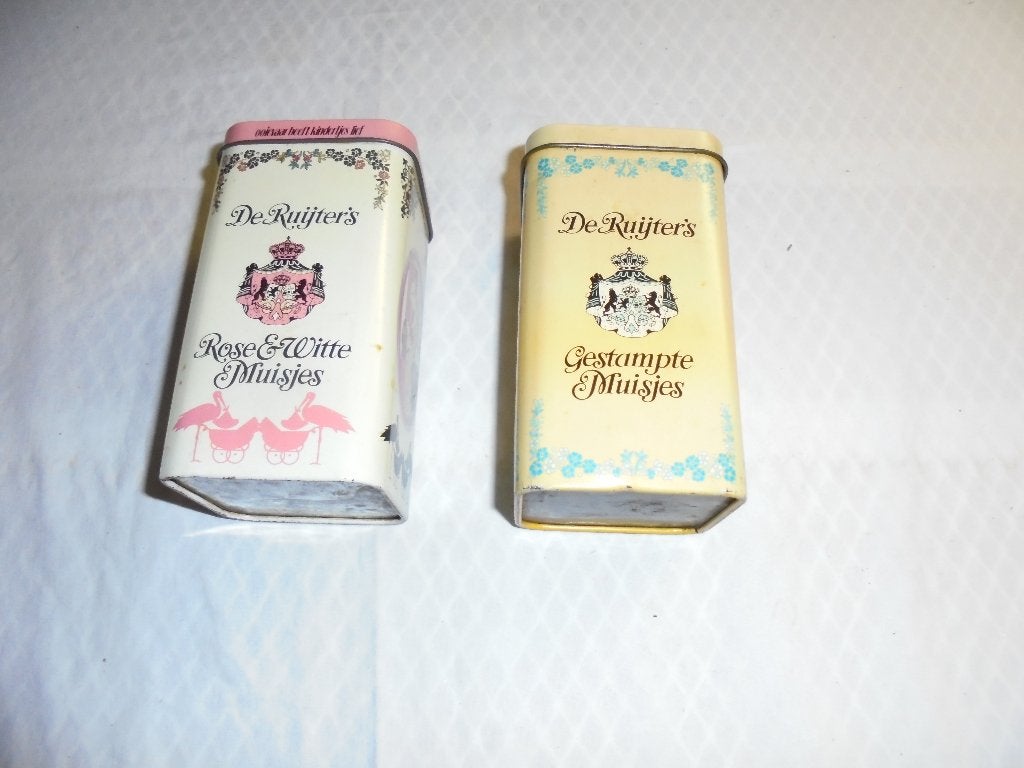 3 Vintage blikken De Ruyters en Venz Vaassen, Ophalen of Verzenden, Gebruikt, Overige, Overige merken