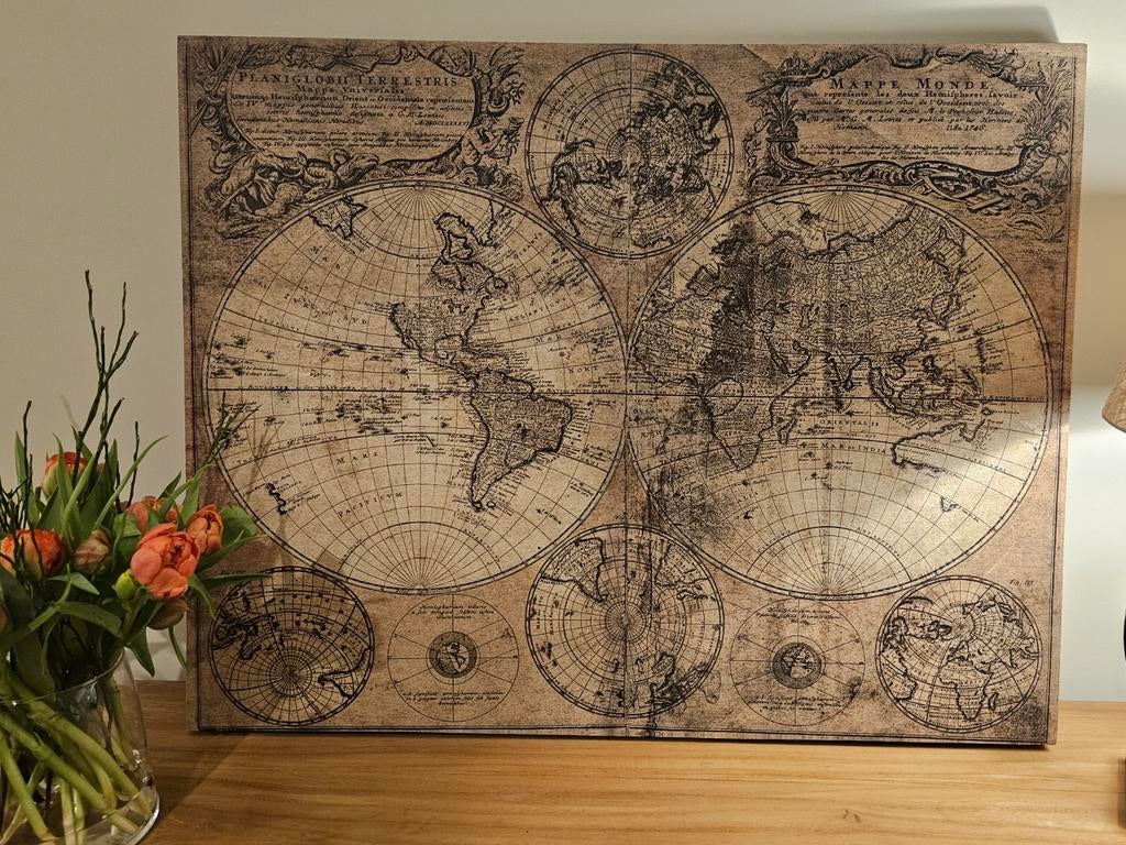 Tableau carte du monde 93'5x74 Maison du Monde, Enlèvement