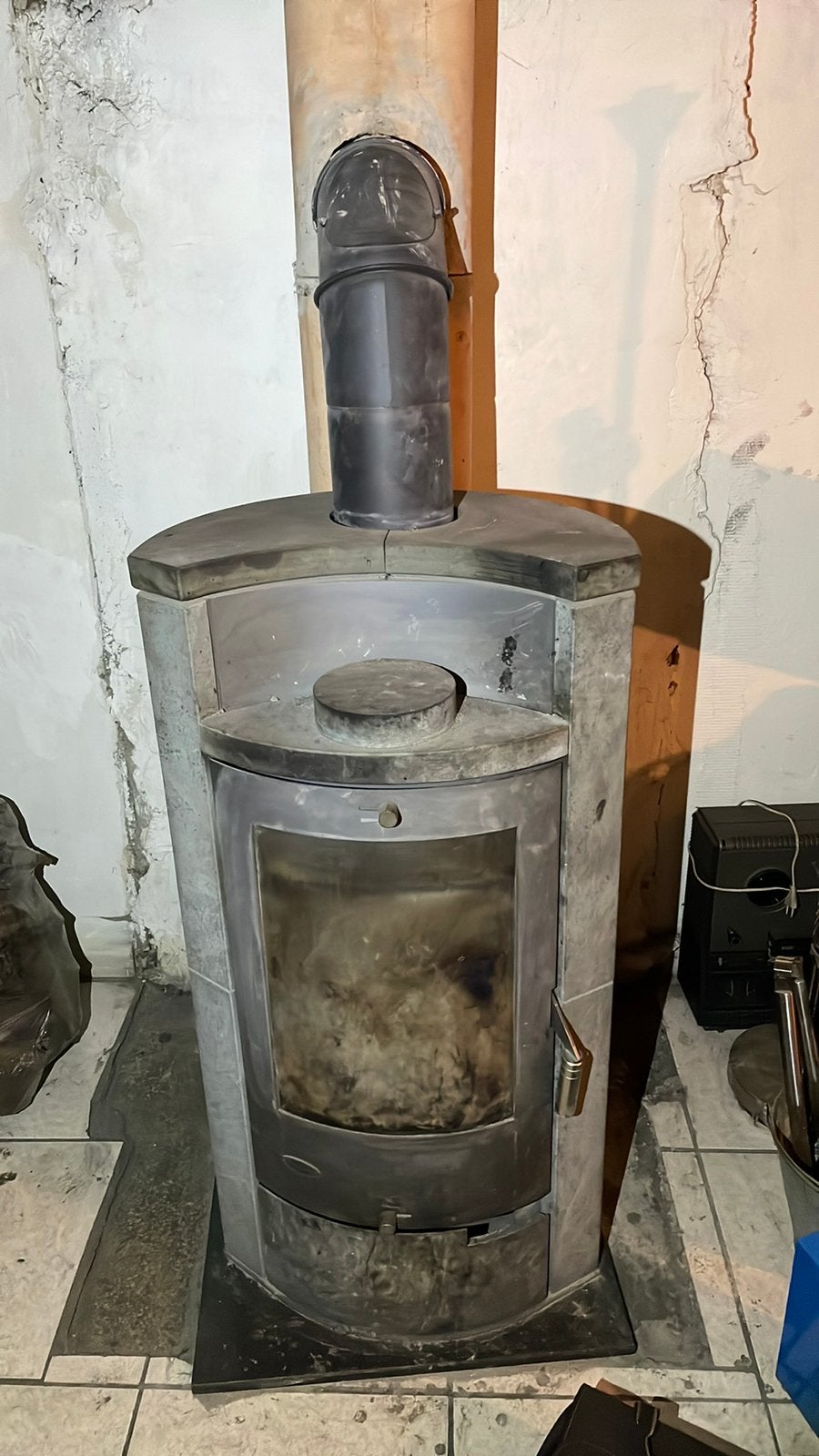 Houten kachel, Ophalen, Gebruikt
