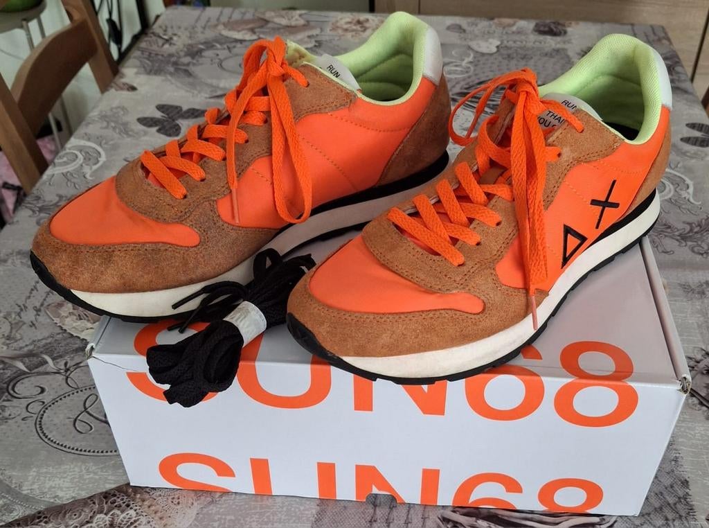 Sun68 schoenen maat 46 in fluo oranje speciale kleur, Enlèvement ou Envoi