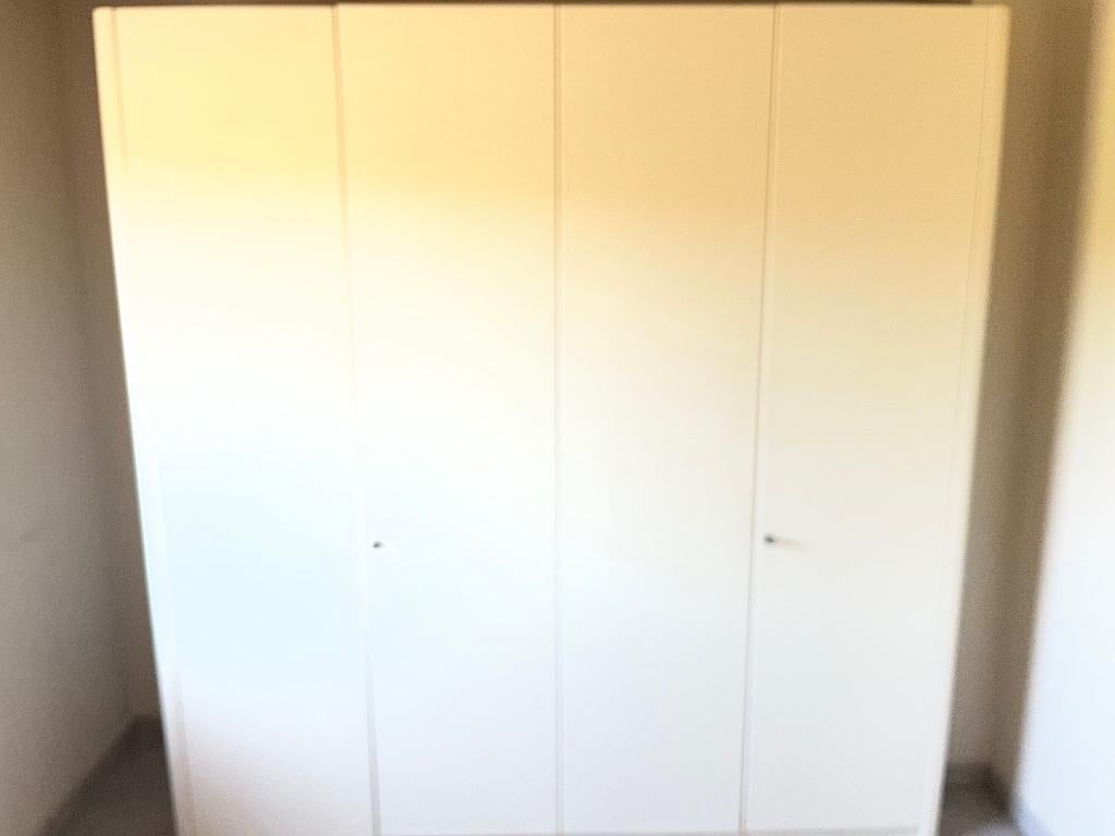 Kleerkast 4 deuren wit houtnerf, Huis en Inrichting, Kasten | Kleerkasten, Ophalen, Met deur(en), 200 cm of meer, 150 tot 200 cm