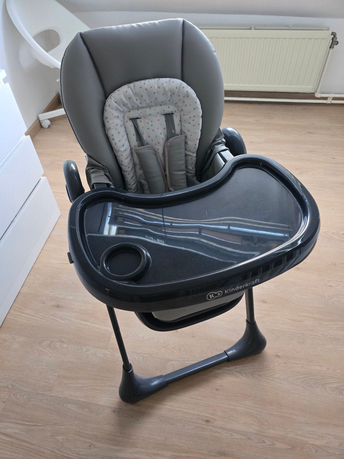 Chaise pour enfant Kinderkraft — ajustable et confortable, Enlèvement, Comme neuf, Chaise évolutive, Plateau amovible