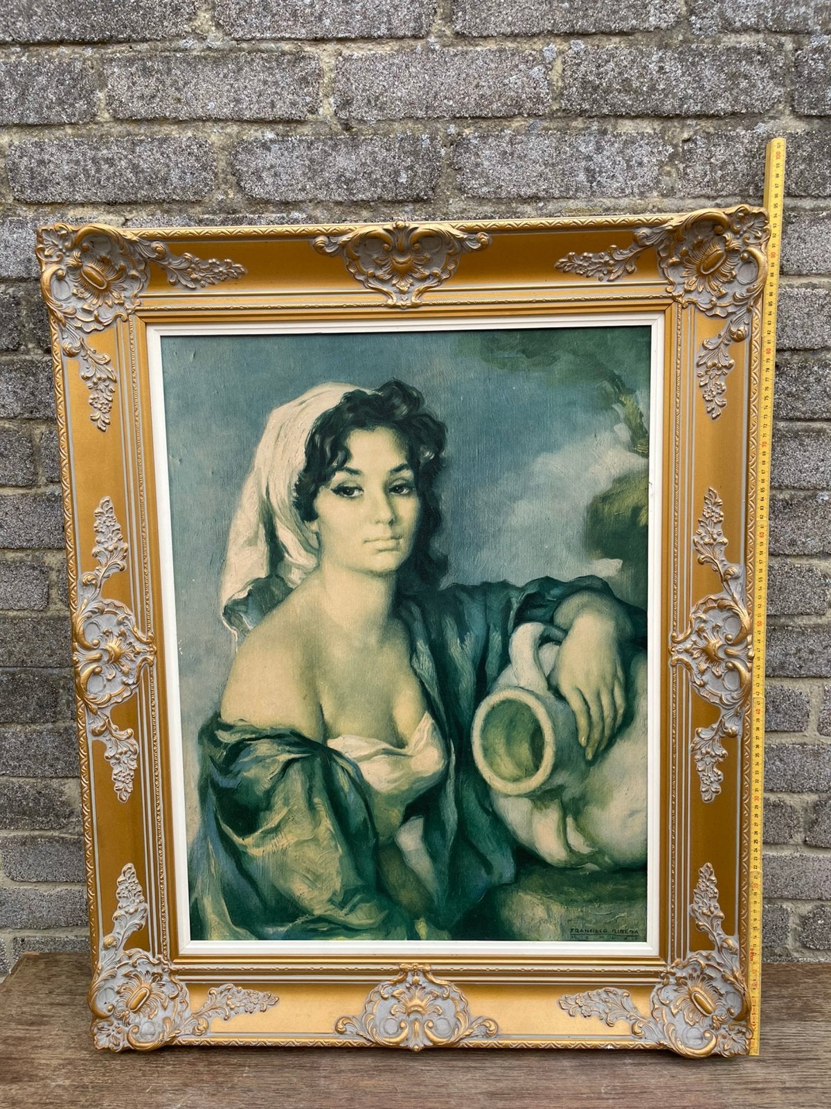 Prachtig Klassiek Schilderij reproductie Francisco Ribera, Antiek en Kunst, Ophalen, Klassiek