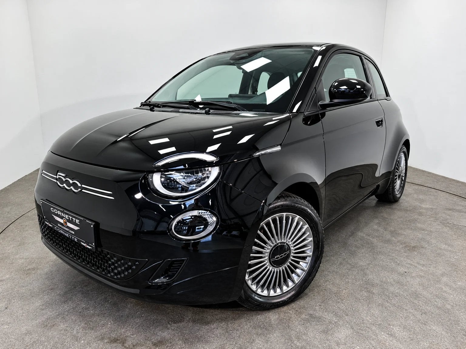 Fiat 500e Icon 42 kWh Long Range, Autos, 87 kW, Entreprise, Noir, Berline