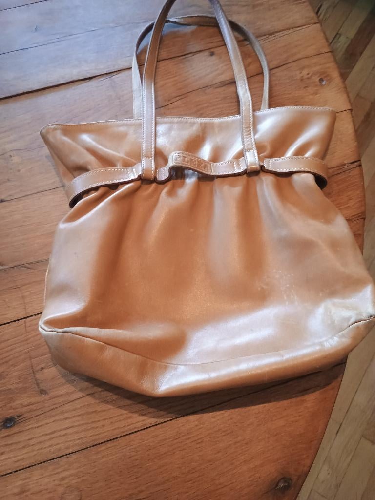 bruine leren tas merk Flexa, Ophalen of Verzenden, Zo goed als nieuw, Bruin, Shopper