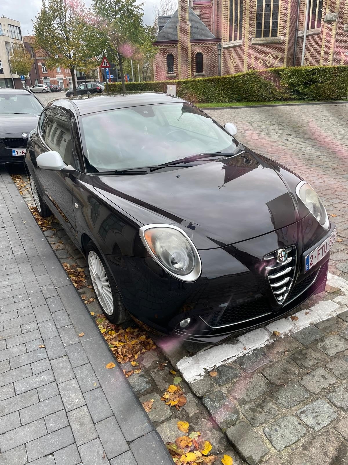 alfa Romeo mito, Auto's, Zwart, Zwart, Leder, Handgeschakeld