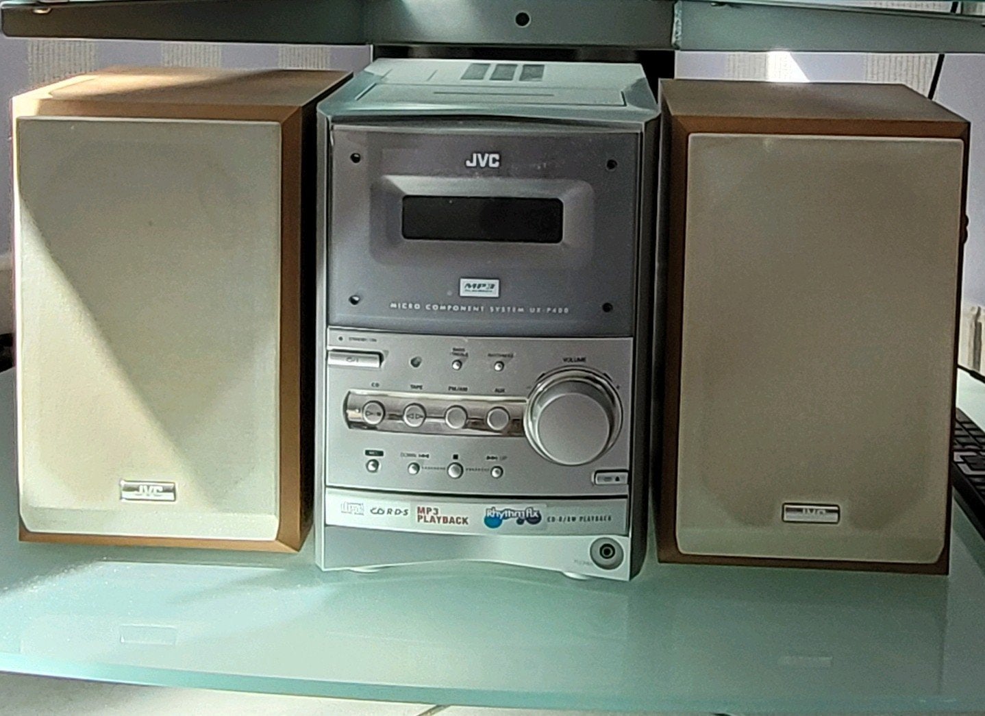 JVC micro steriosysteem, TV, Hi-fi & Vidéo, Chaîne Hi-fi, Enlèvement, Lecteur CD, JVC