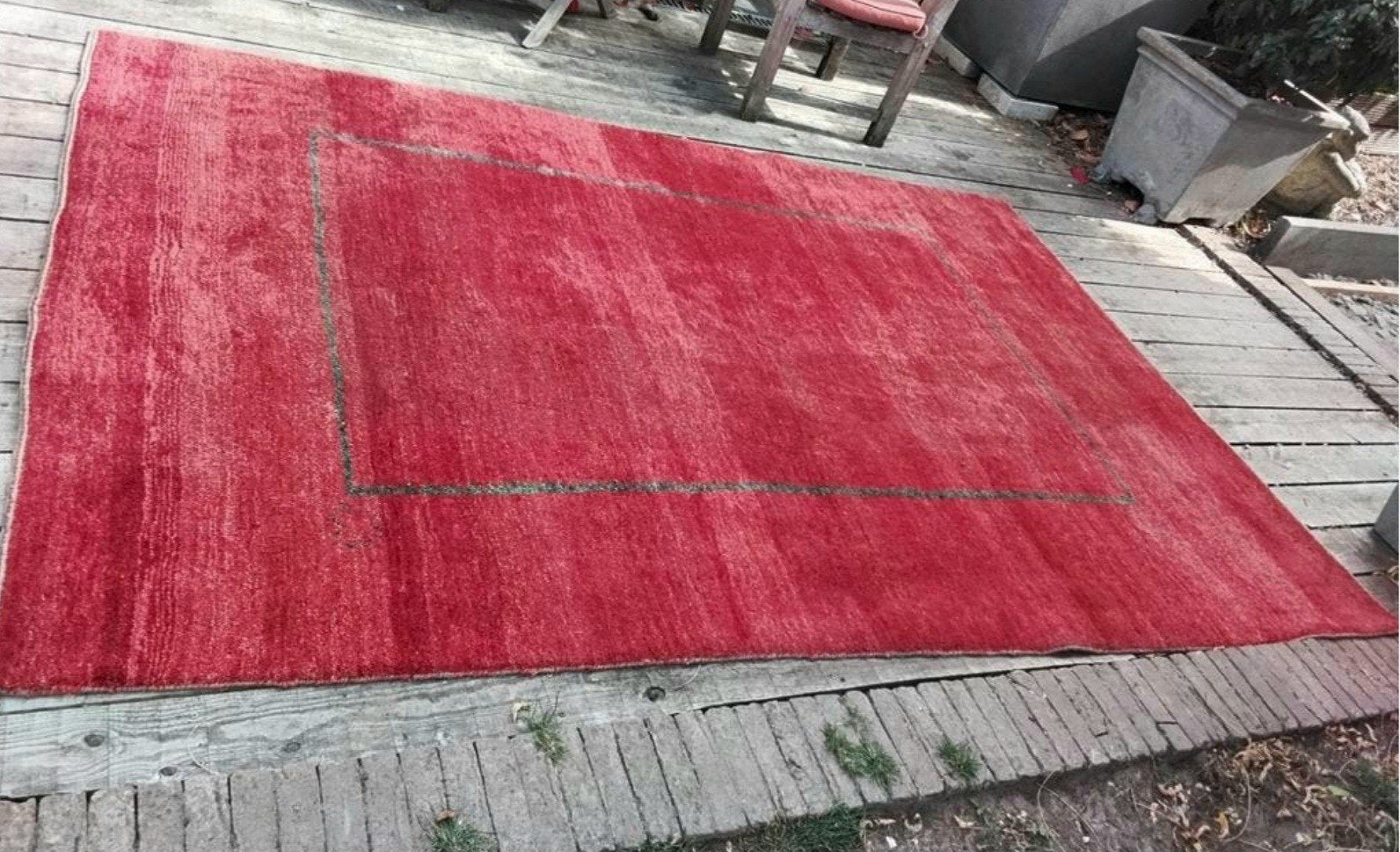 Tapis Gabbeh persan noué à la main 284 x 195 cm en laine rou, Enlèvement, Rouge, Rectangulaire