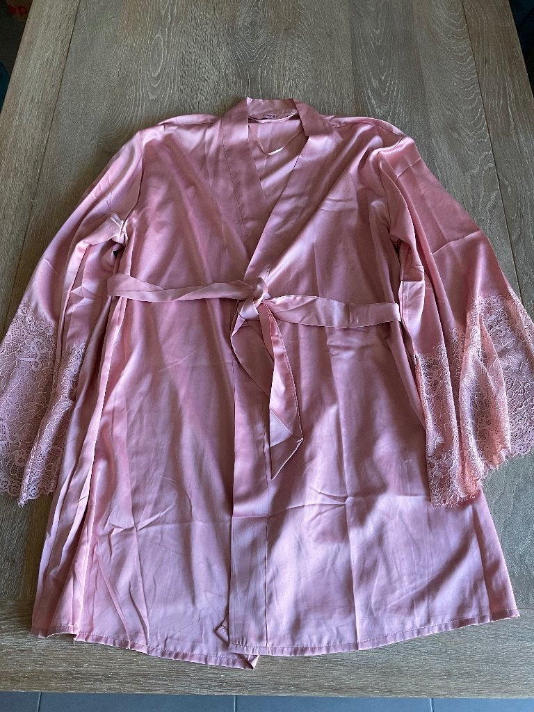 Kimono roze, Hunkemöller, maat XL/XXL, Hunkemöller, Enlèvement ou Envoi, Rose, Peignoir