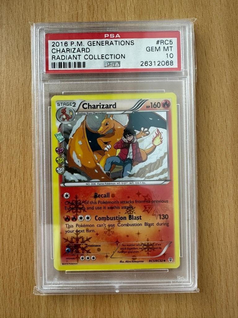 Charizard Radiant Collection - Generations PSA 10, Ophalen of Verzenden, Nieuw, Losse kaart