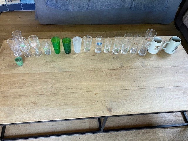 lunettes grolsch, Collections, Verres & Petits Verres, Enlèvement, Neuf, Verre à bière