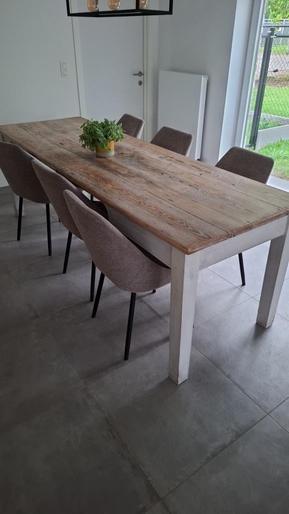 Houten eettafel, Huis en Inrichting, Tafels | Eettafels, Ophalen