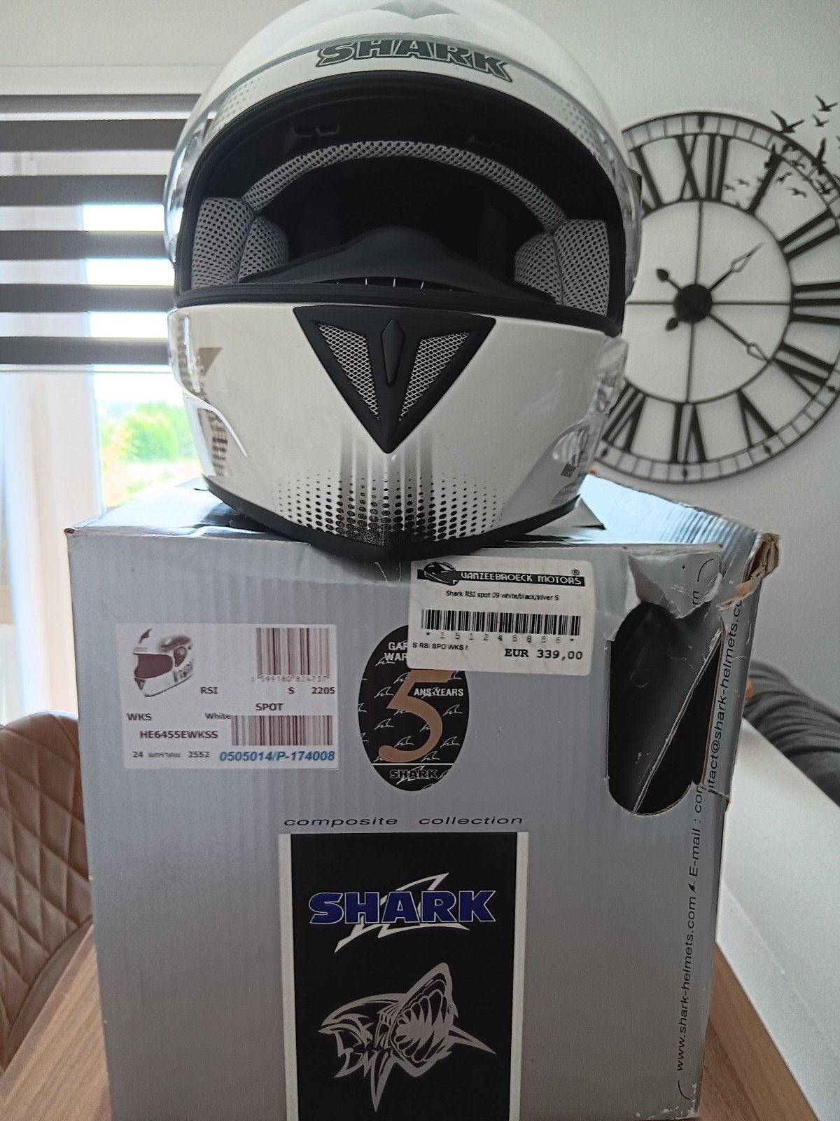 Casque Shark état neuf, Motos, Enlèvement