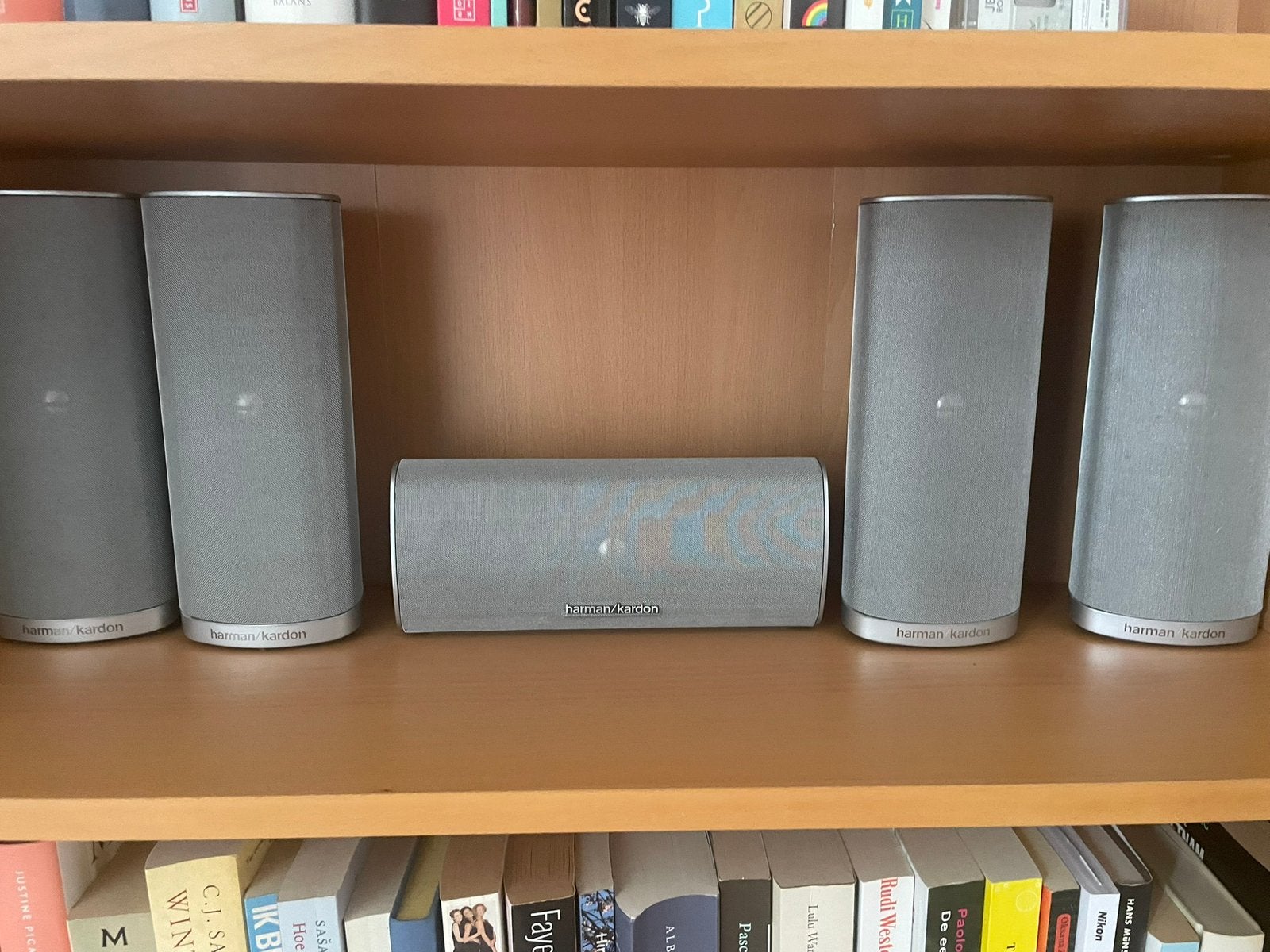 Harman Kardon surroundset met 5 speakers zonder basbox, Audio, Tv en Foto, Home Cinema-sets, Ophalen of Verzenden, Zo goed als nieuw