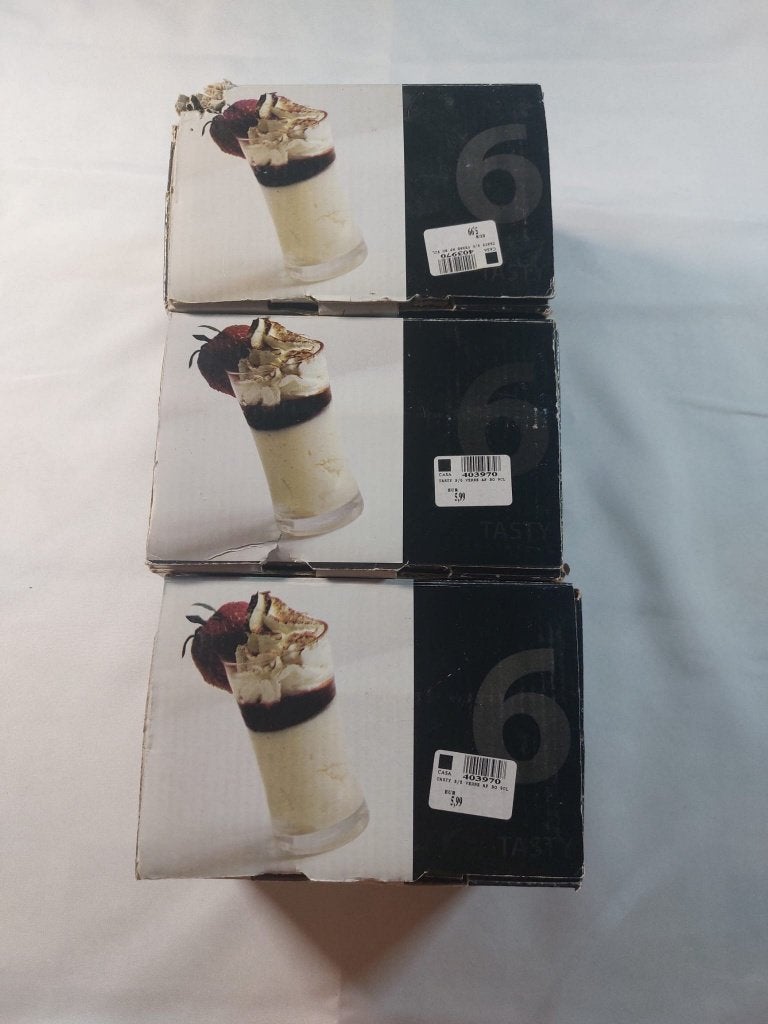 Lot de 3 sets de verres CASA, Enlèvement ou Envoi, Comme neuf, Verre à eau
