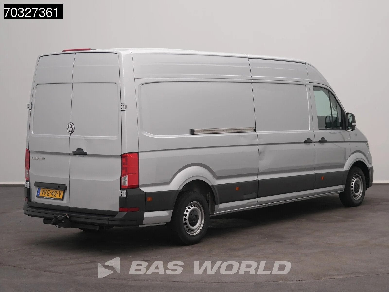 Volkswagen Crafter 140pk Automaat L4H3 Airco Cruise Navi Car, Auto's, Automaat, Stof, Gebruikt, Euro 6