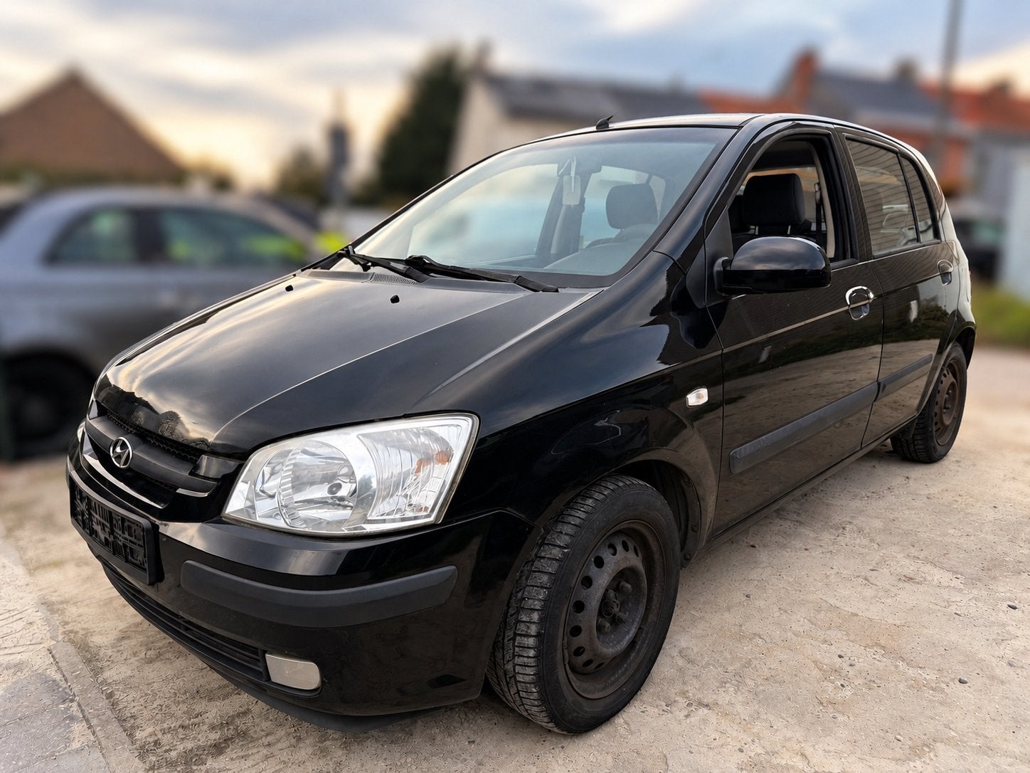 Hyundai Getz 1.1 benzine euro4, Auto's, Voorwielaandrijving, Zwart, Zwart, Handgeschakeld