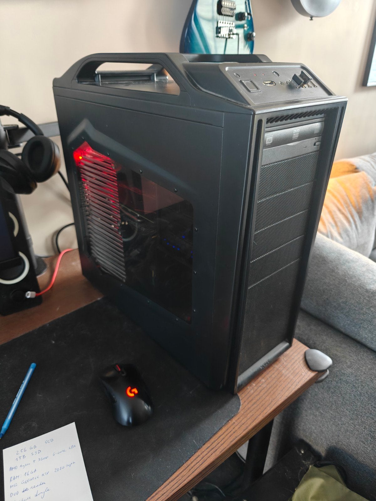 Gaming PC Ryzen 5 3600 Nvidia RTX 2070 super 16GB RAM SSD, Computers en Software, Desktop Pc's, SSD, Gaming, Ophalen