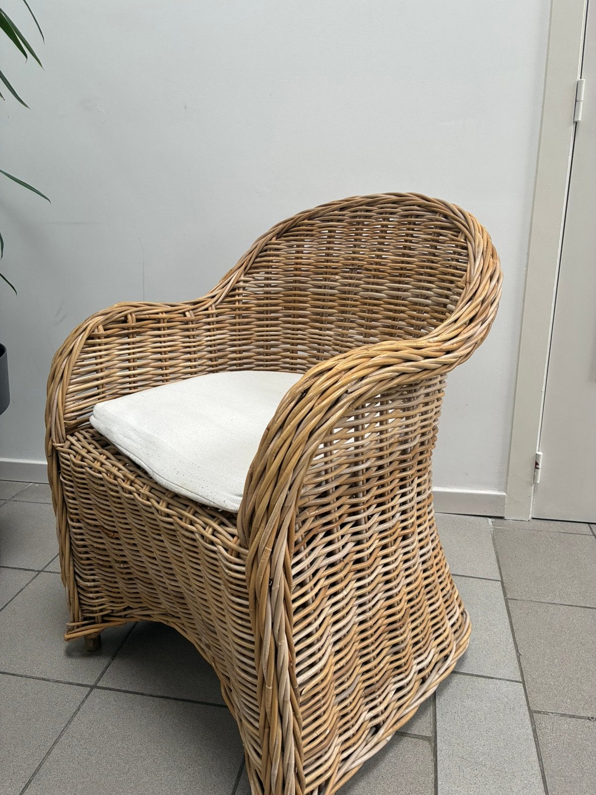 Rieten stoelen, Tuin en Terras, Ophalen, Zo goed als nieuw