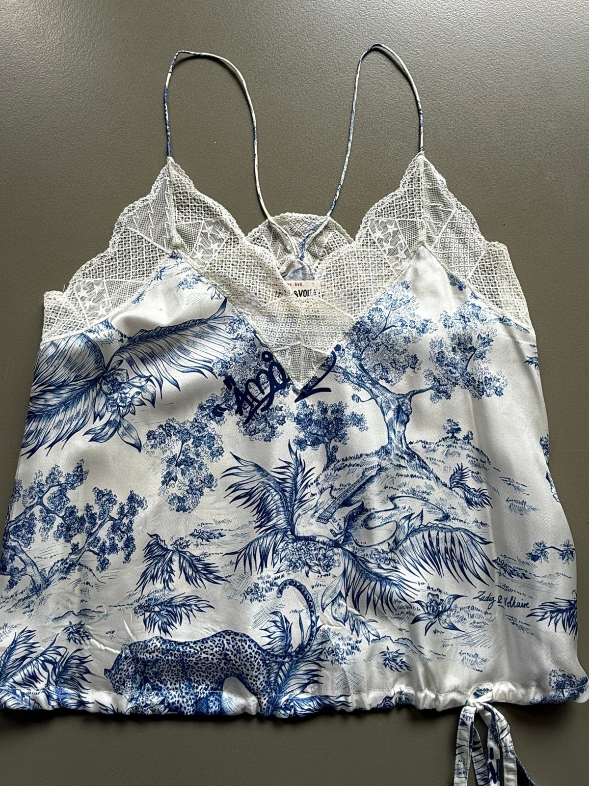 Ofwhite camisole Zadig & Voltaire Defile, Verzenden, Zo goed als nieuw, Maat 34 (XS) of kleiner, Zonder mouw