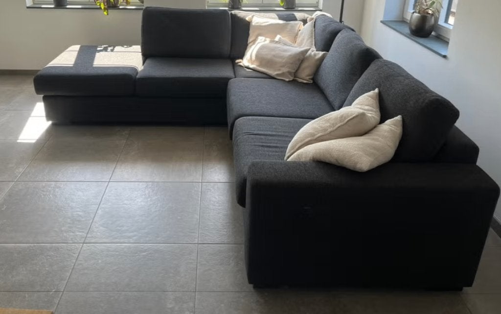 Hoekbank Lucca - Goossens Wonen, Huis en Inrichting, Ophalen, Zo goed als nieuw, Hoekbank