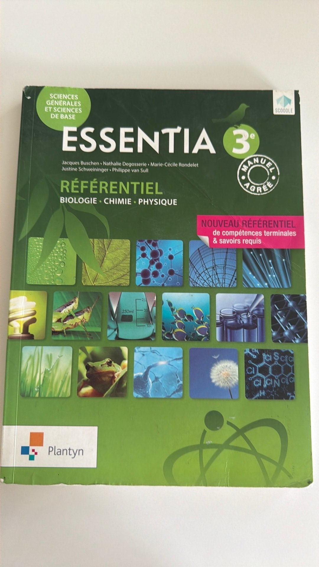 Référentiel 3eme Biologie.chimie.physique, Enlèvement ou Envoi, Utilisé, Enseignement secondaire inférieur, Biologie