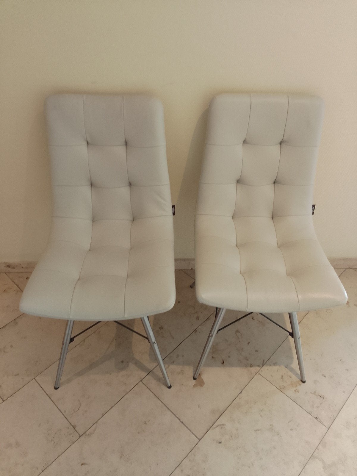 Ensemble de 6 chaises de salle à manger design Henders et Ha, Maison & Meubles, Gris, Enlèvement, Métal, Cinq, Six Chaises ou plus