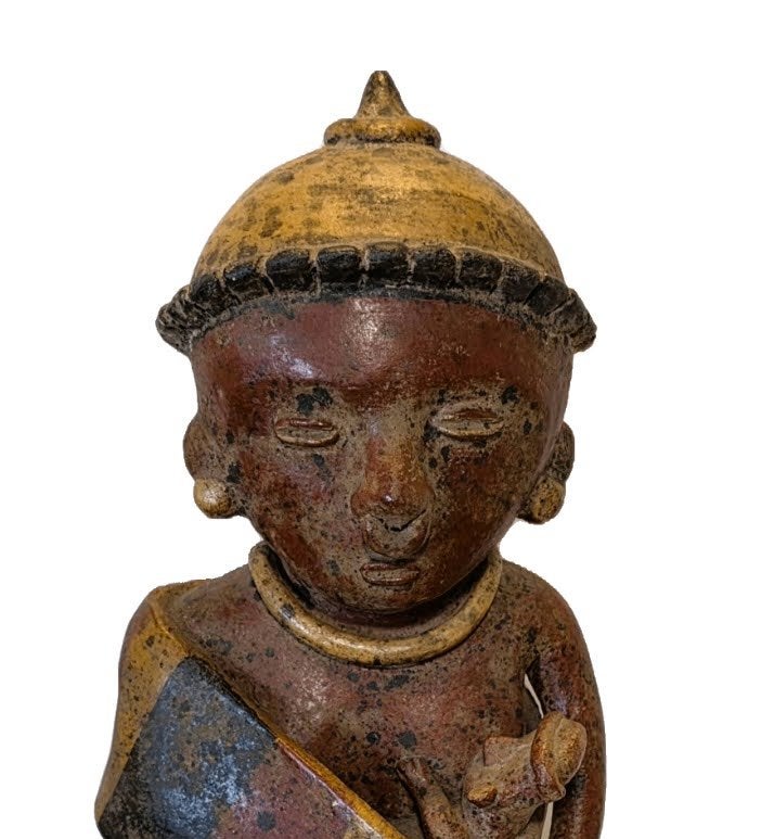Groot Afrikaans beeld, handgemaakt., Steen/keramiek, Afrika, Ophalen of Verzenden, 48 cm