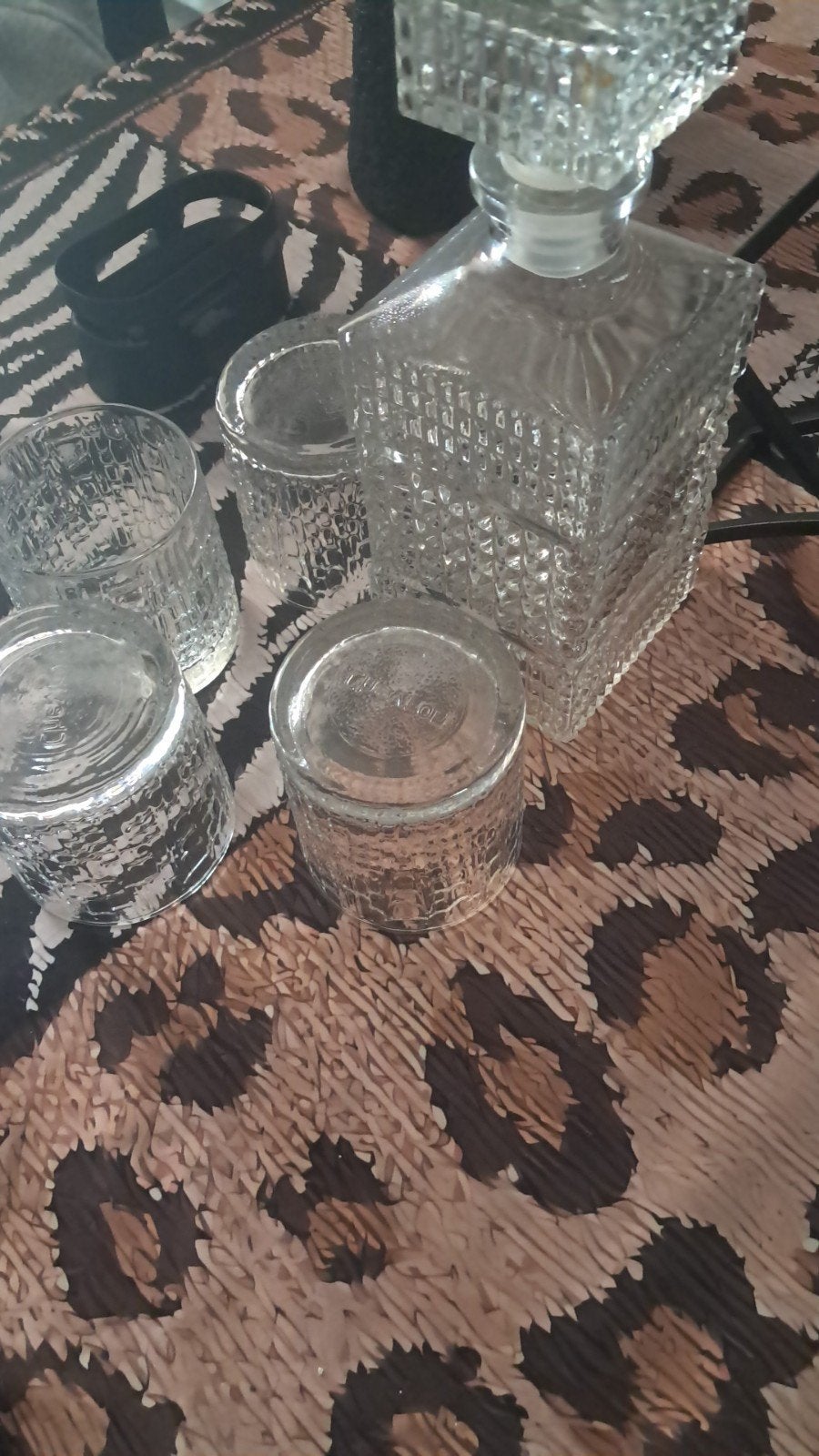 carafe à whisky, Verre, Comme neuf