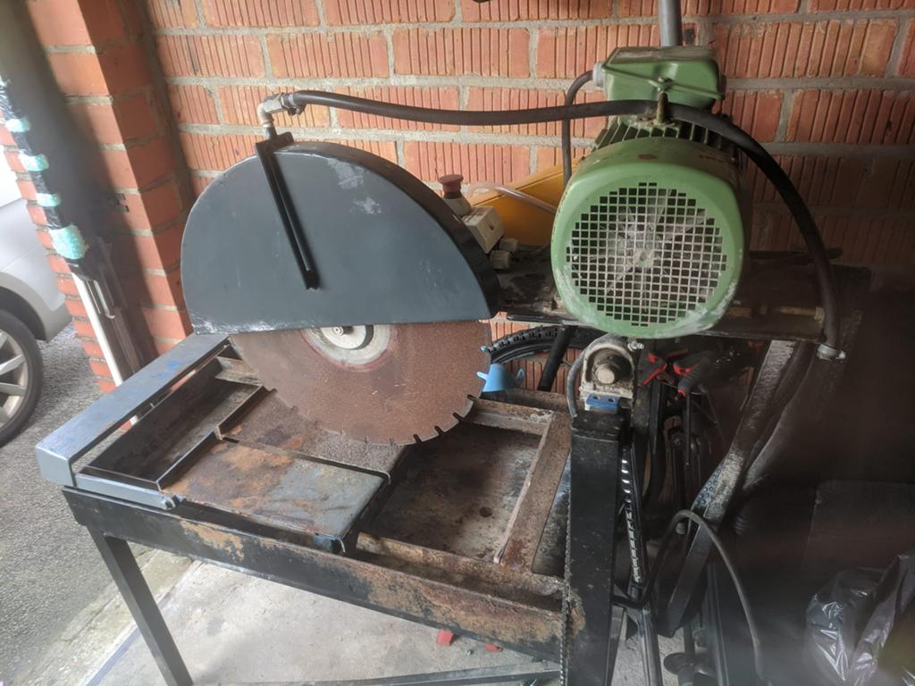 Lunzen Steenzaagmachine met water, Doe-het-zelf en Bouw, Ophalen, Gebruikt