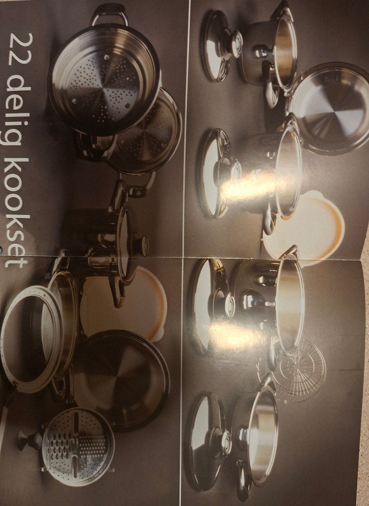 22delige pannenset nieuw, Ophalen, Inox, Nieuw, Pannenset
