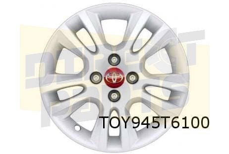 Toyota Aygo velg Aluminium 15'' dubbele 5-spaaks wit Origine, Auto-onderdelen, 15 inch, -, Verzenden, -
