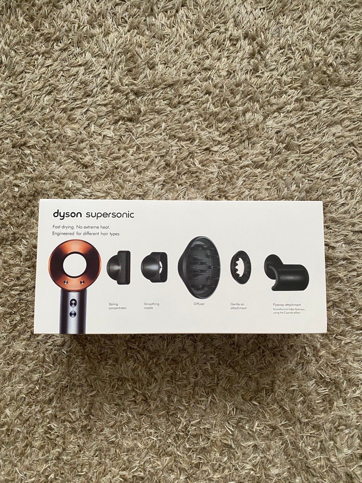 Supersonic Dyson (bronze/noir), Bijoux, Sacs & Beauté, Enlèvement ou Envoi, Neuf, Sèche-cheveux