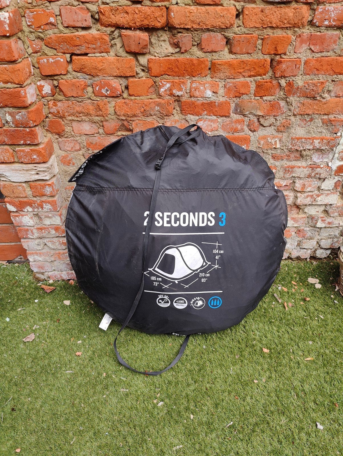 Quechua tent black&fresh 3 personen, Enlèvement, Utilisé, Jusqu'à 3