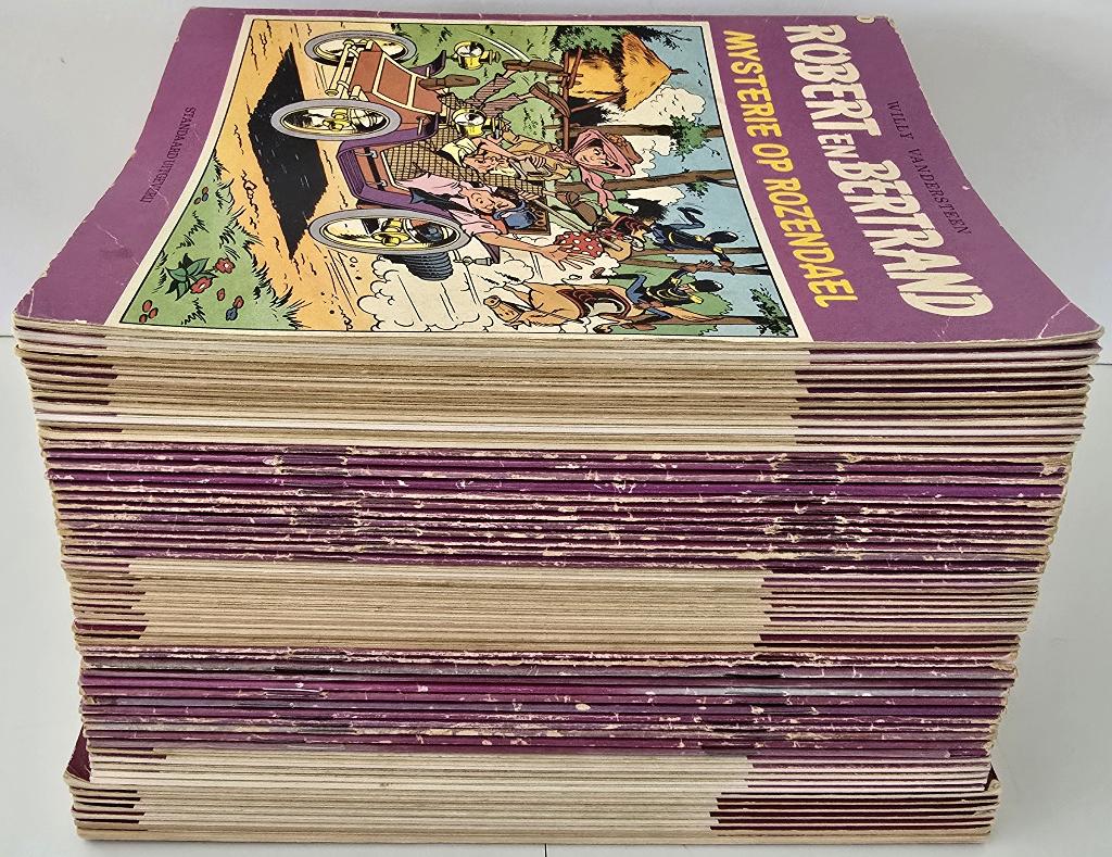 Strips - Robert en Bertrand : 1-50, 52-54, 68-73, 75, Ophalen of Verzenden, Gelezen