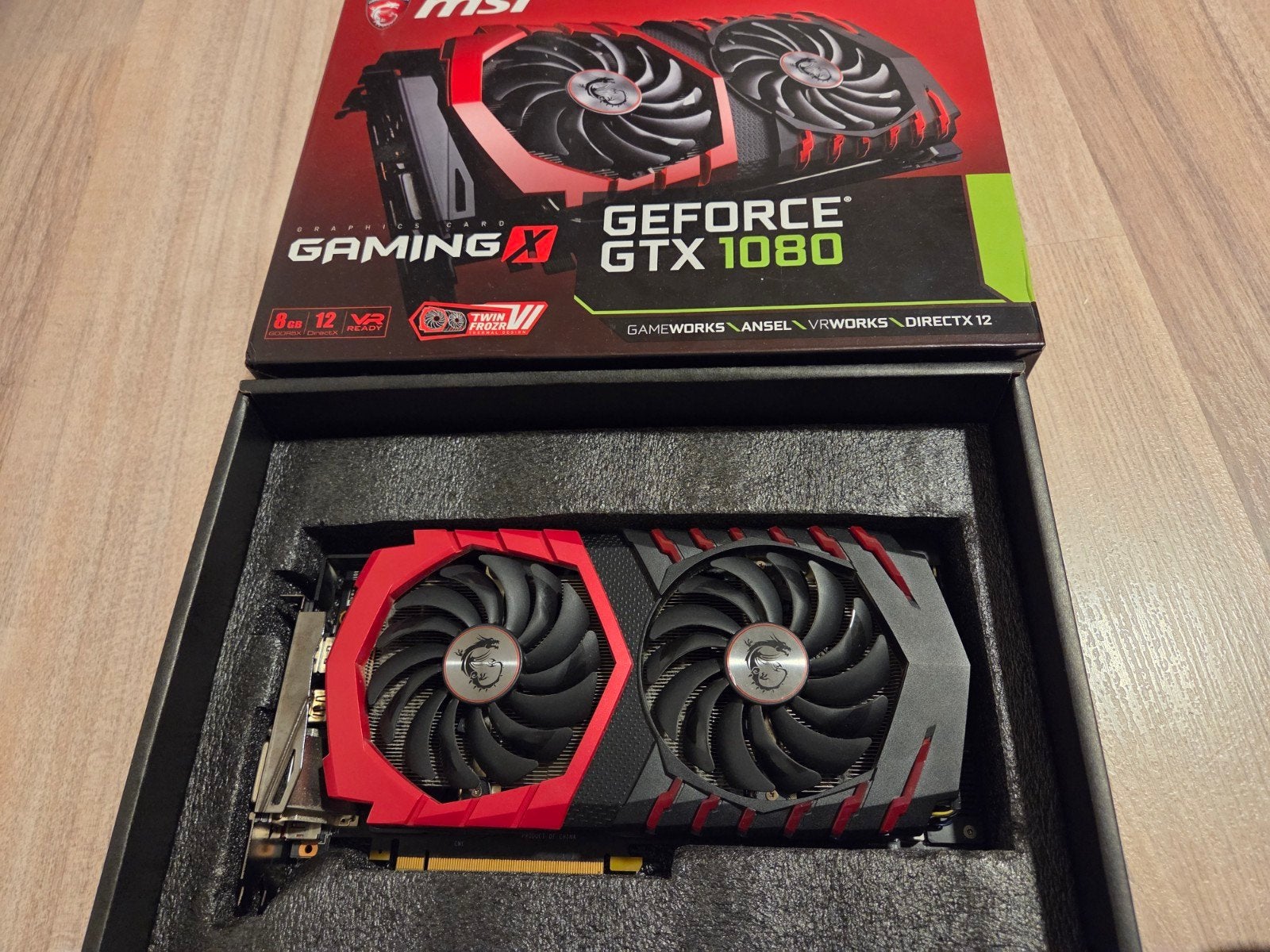 MSI Nvidia Gefore GTX1080 8gb gddr5x Twinfrozn, Gebruikt, HDMI, Ophalen of Verzenden, GDDR5