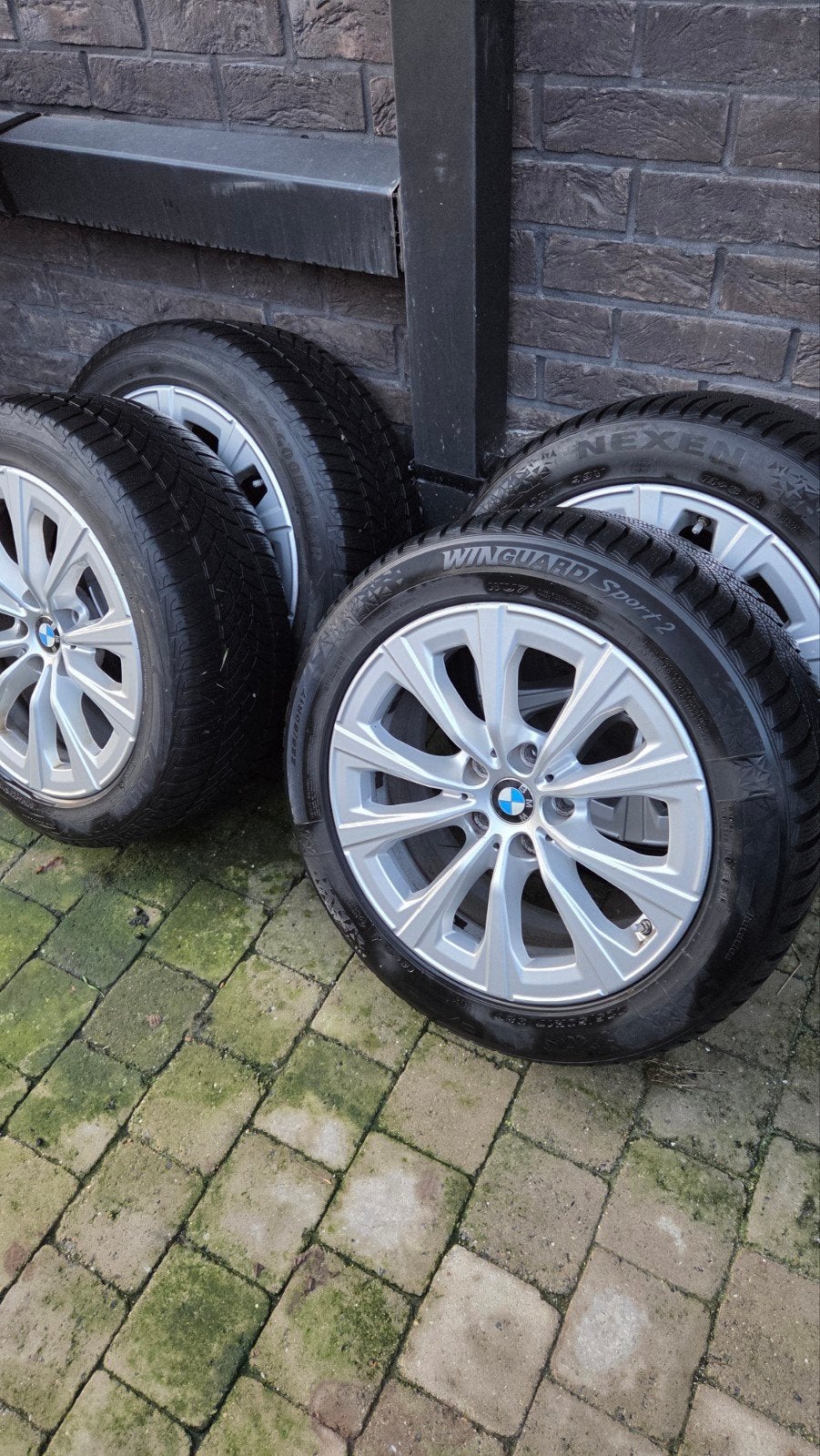 Jantes+pneus hiver BMW Série 3 225 50 17 utilisés, Autos : Pièces & Accessoires, Pneus hiver, Véhicule de tourisme, Enlèvement