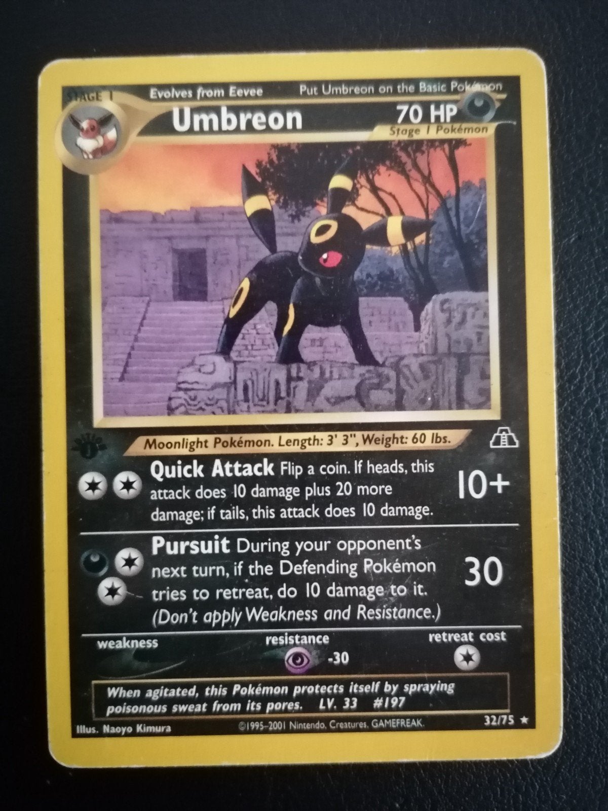 Umbreon Neo Discovery first edition, Ophalen of Verzenden