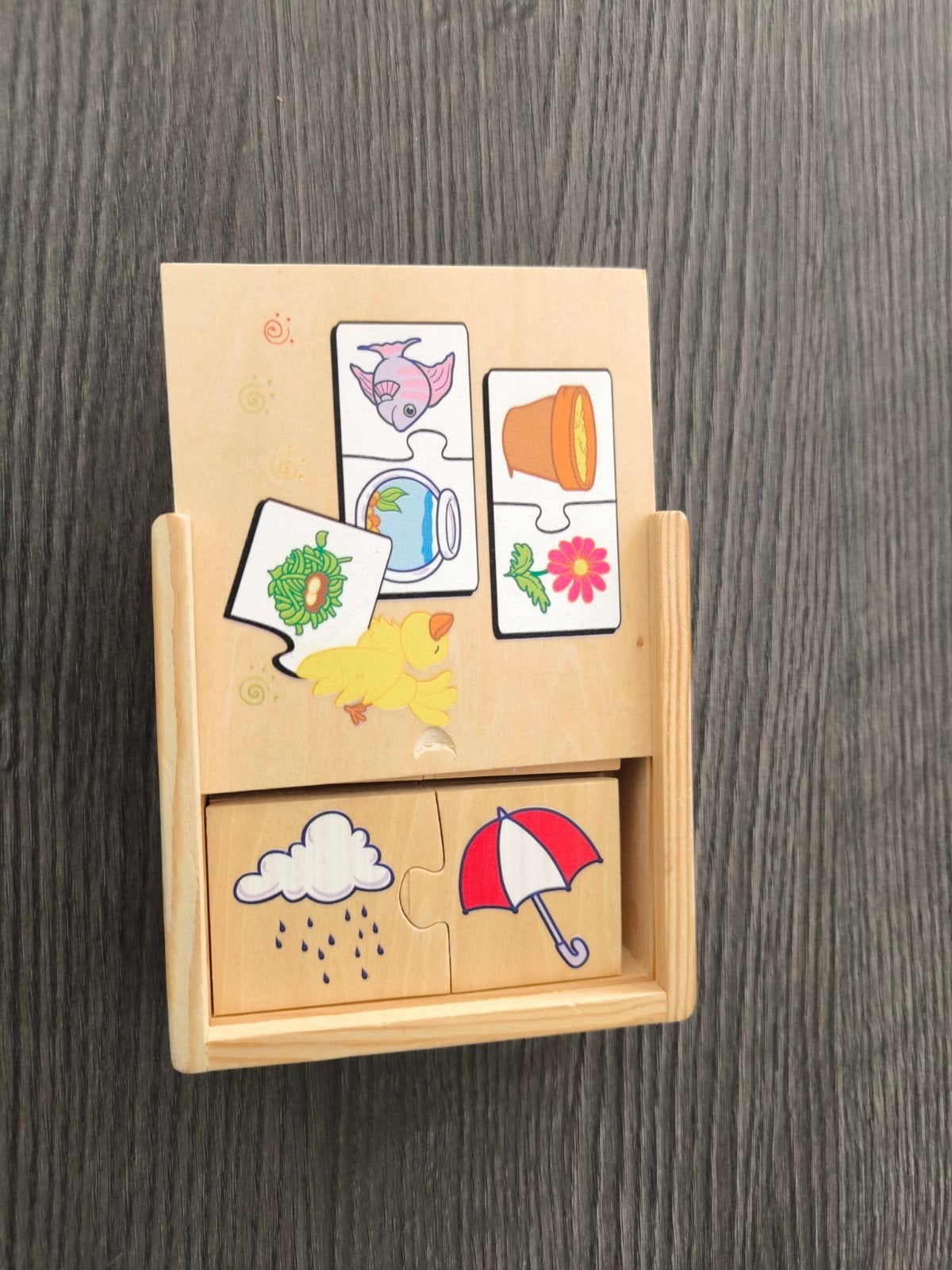 combi puzzel, Ophalen