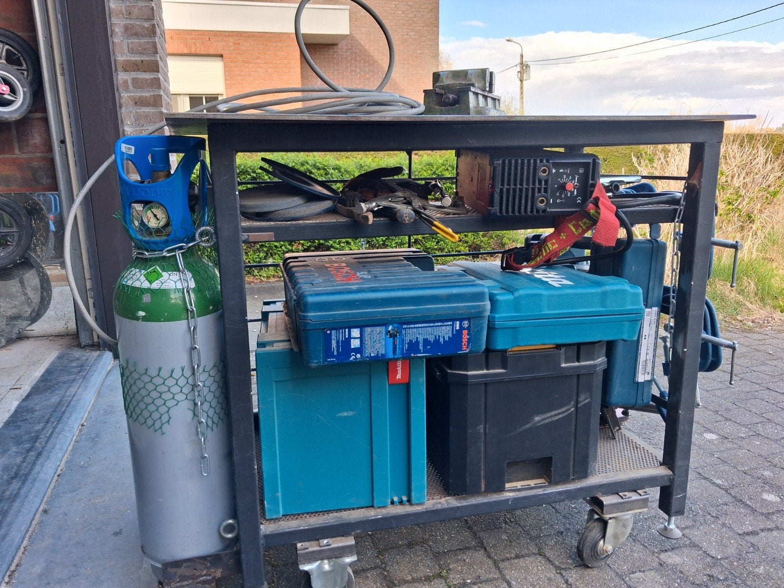 Lastafel, Doe-het-zelf en Bouw, Ophalen, Gebruikt, 70 tot 120 cm