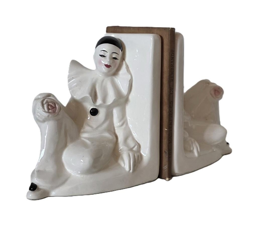Retro boekensteunen Pierrot, Huis en Inrichting, Ophalen of Verzenden, Zo goed als nieuw