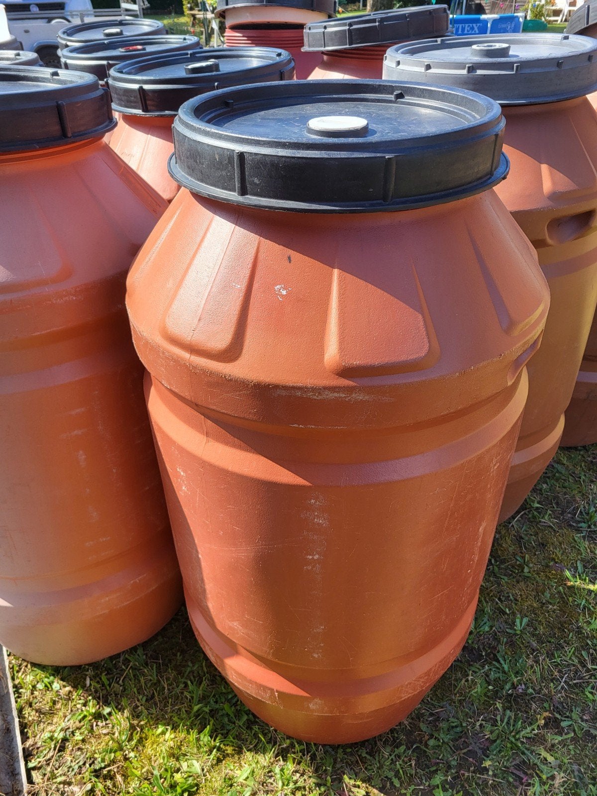 plastiek ton met draaideksel, 220 l., Dieren en Toebehoren, Ophalen
