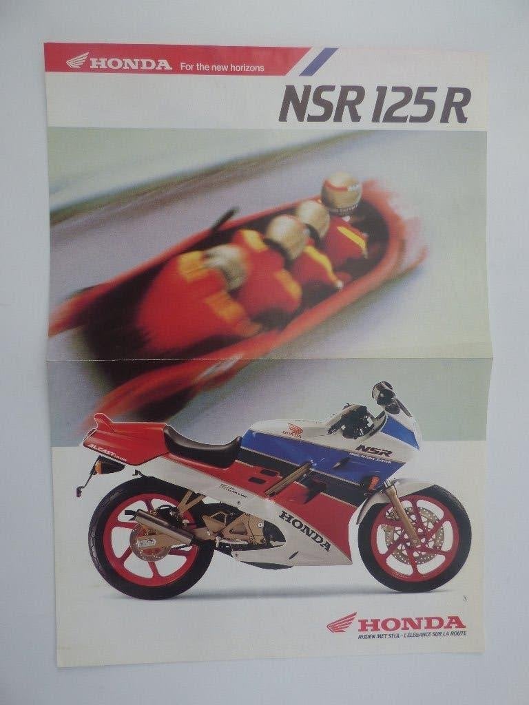 HONDA NSR 125R MINI POSTER 1989, Motoren, Ophalen of Verzenden, Honda