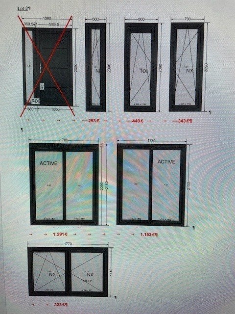 18 châssis NEUFS en PVC coloris anthracite, Bricolage & Construction, Enlèvement, Neuf, Fenêtre de façade ou Vitre, Double vitrage