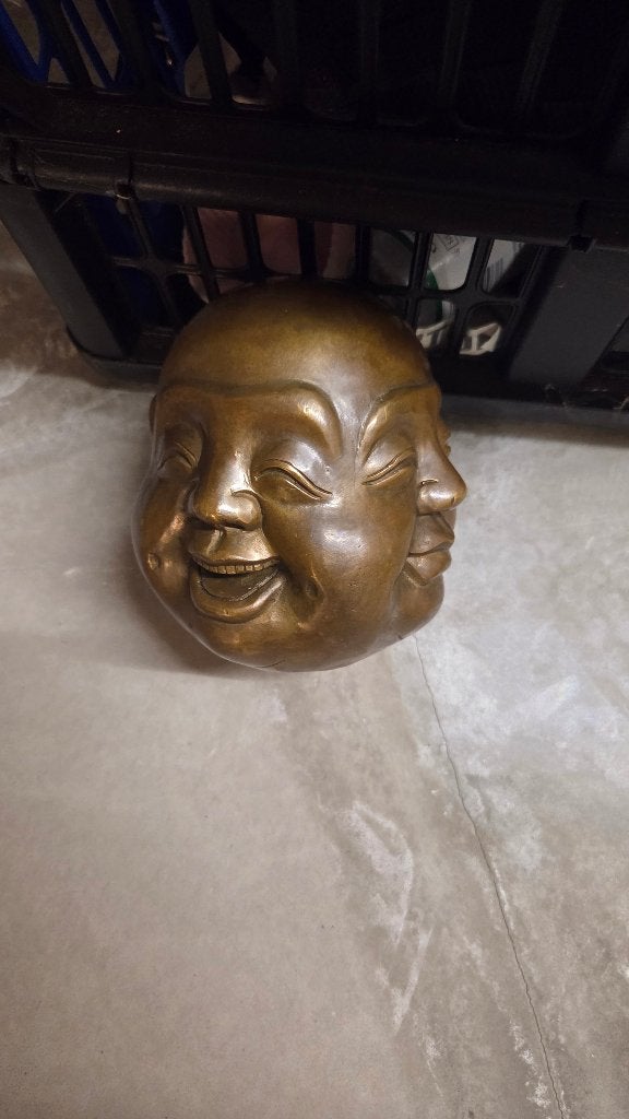 Messing Boeddha hoofd met 4 gezichten (Emotiebol), Ophalen