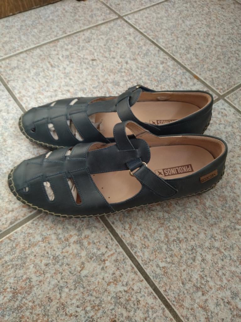 Sandalen van Pikolinos. Cadaque-model. Oceaanblauw, Kleding | Dames, Schoenen, Zo goed als nieuw, Sandalen of Muiltjes, Blauw