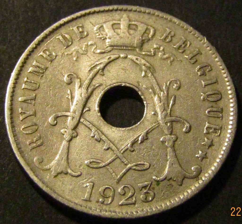 25 centimen 1923 - français - Albert Ier, Timbres & Monnaies, Enlèvement ou Envoi, Autre, Monnaie en vrac
