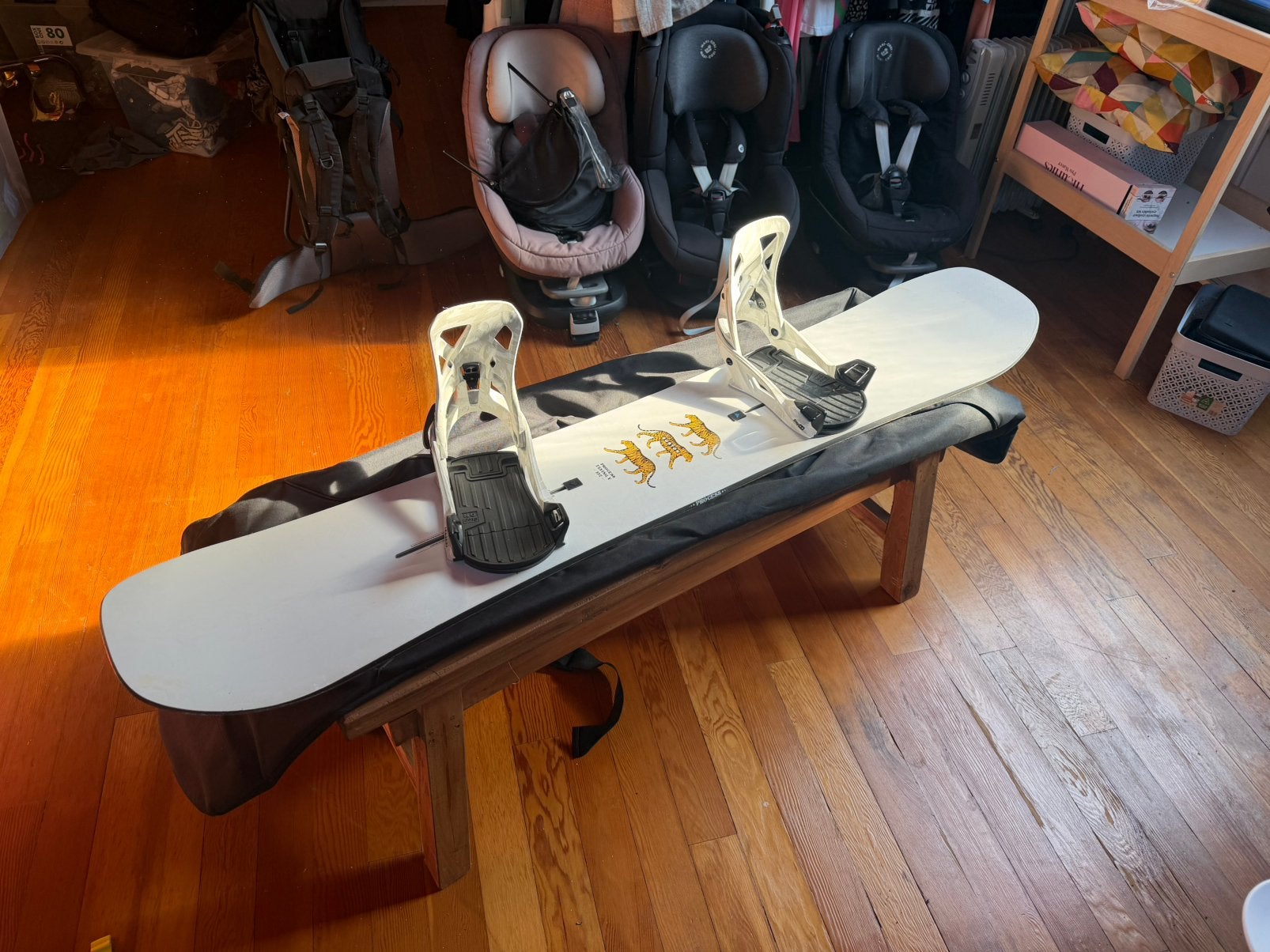 Burton snowboard met step on bindingen, Sport en Fitness, Ophalen, Zo goed als nieuw, Board