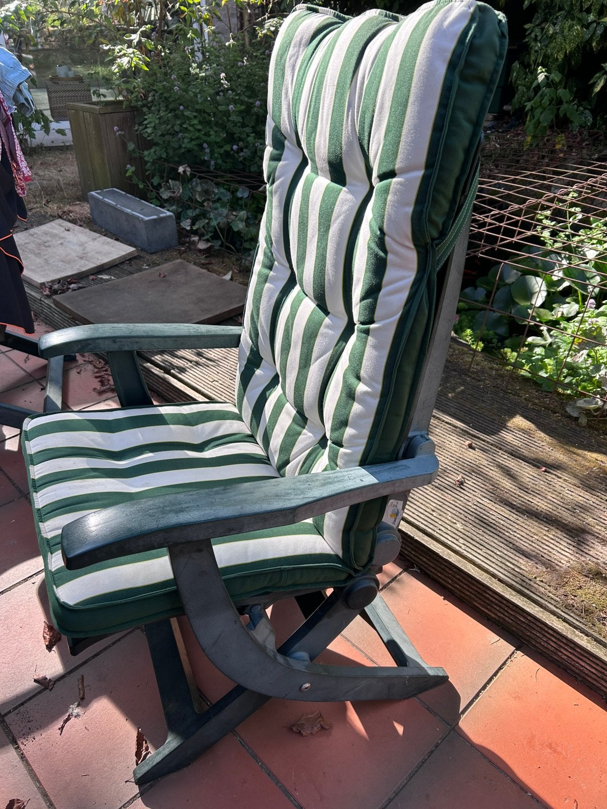 6 chaises de jardin Grosfillex Boutique avec coussins, Enlèvement, Utilisé, Synthétique, Pliant
